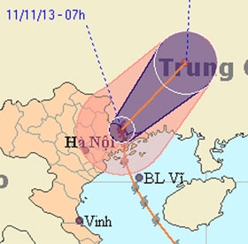 Typhoon Haiyan weakens gradually and goes to China