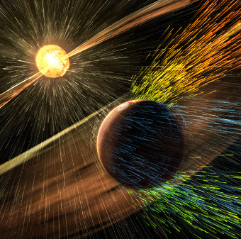 Typhoon is equivalent to one million tons of explosives causing Mars to be dry
