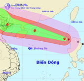 Typhoon Kalmaegi directly affects the North