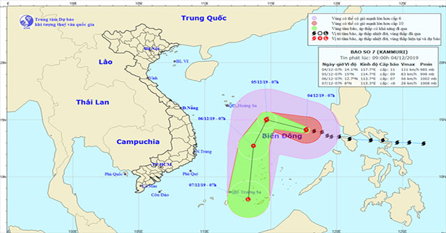 Typhoon Kammuri entered the South China Sea, becoming the 7th typhoon this year
