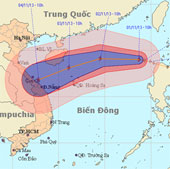 Typhoon Krosa is strong up to level 15, going straight to the Central