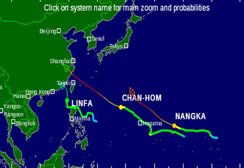 Typhoon Linfa entered Taiwan