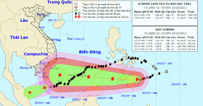 Typhoon Tembin jumped 13, the North warmed