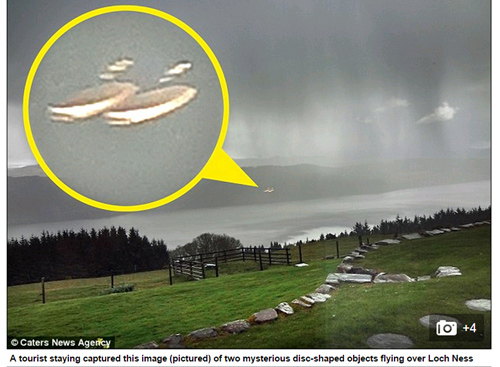 UFO appeared on Loch Ness?