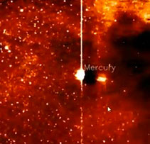 UFO stealth appeared near Mercury?