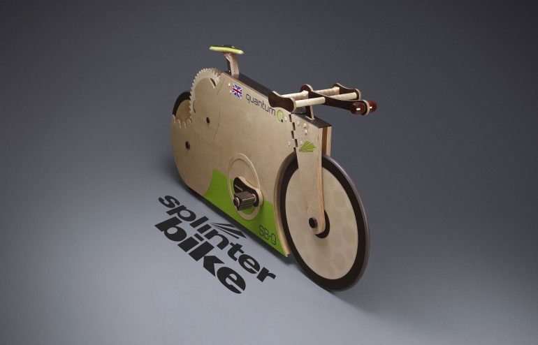 Unique bike made entirely of wood