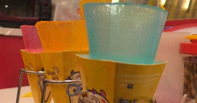 Unique cups can be eaten