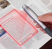 Unique pen capable of scanning documents and recording