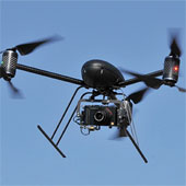 Unmanned aircraft equipped with cameras