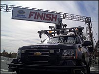 Unmanned automobiles won the robot race