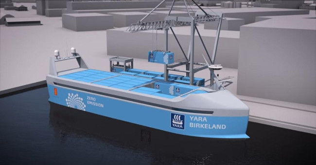 Unmanned cargo ship starts offshore in 2018?