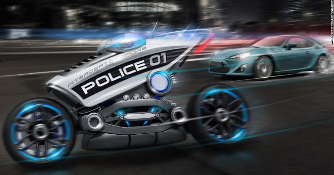 Unmanned motorcycle will replace police patrol?
