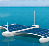 Unmanned solar power ship