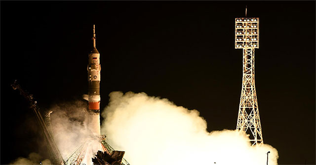 Unmanned spacecraft carrying Russian humanoid robots responding defeat