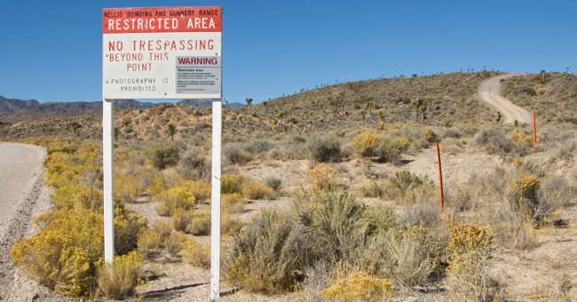 Unnamed flights to the top secret US military base