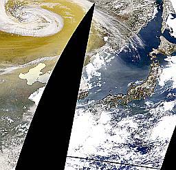 Unusual climate changes in East Asia