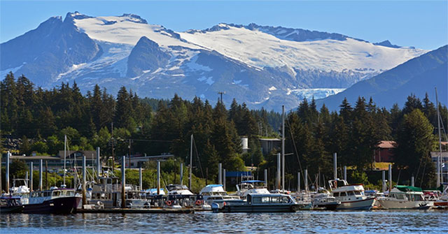 Unusual hot sun in cold Alaska