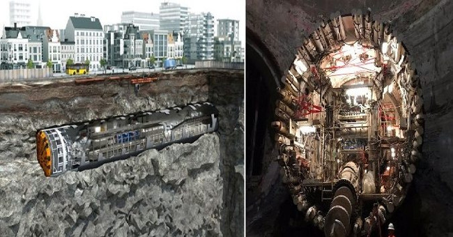 Unveils the first image of the tunnel monster of billionaire Elon Musk