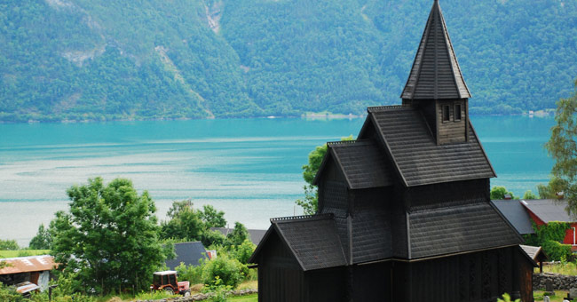 Urnes wooden plank church - Norway