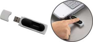USB with fingerprint security technology and data self-destruct