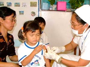 USD 3 million for additional measles vaccination campaign