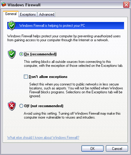 Use a firewall (Firewall) to protect your computer