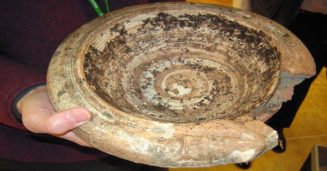 Use a thousand year old artifact to bathe the bird