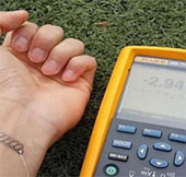 Use body heat to charge the device
