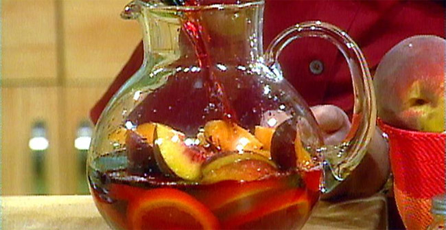 Use caution when using fruit soaked wine