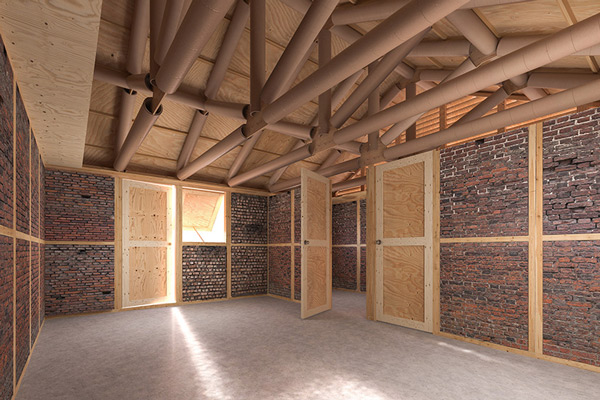 Use debris from Nepal earthquake to build a house