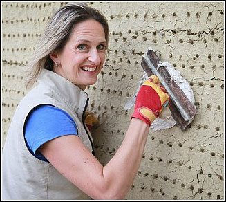 Use hair and lime as a plaster