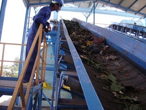 Use VIBIO technology to turn garbage into compost