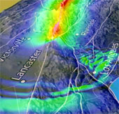Use virtual earthquakes to predict Los Angeles scenarios