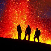 Use volcanoes to produce electricity