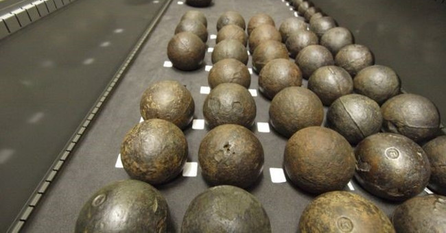 Use X-rays to protect cannonballs on Mary Rose