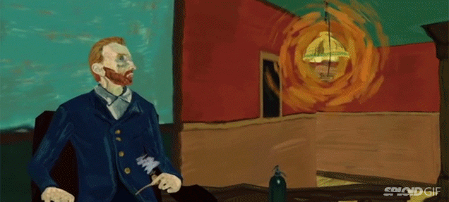 Van Gogh's painting is reproduced by 3D technology