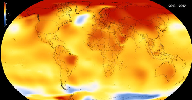 Variation of Earth temperature for nearly 140 years
