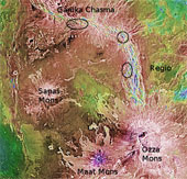 Venus has volcanic eruptions