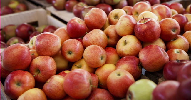 Very good way to check if the apple is sprayed with toxic chemicals