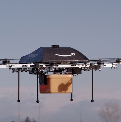 Video: Amazon's drones take goods from warehouses and obstacles to deliver to customers