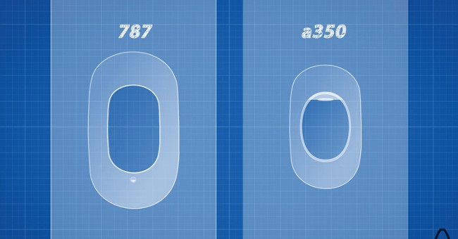 Video: Boeing 787 material has larger windows than normal aircraft