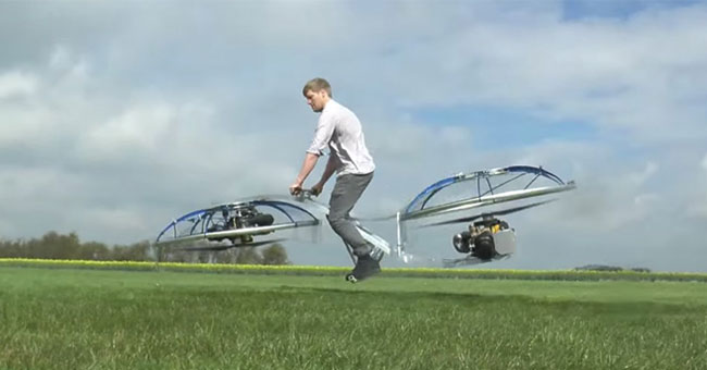 Video: British plumber flying car