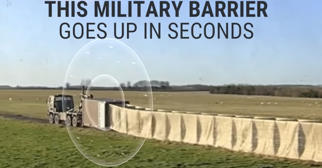 Video: Build 400m military fence in less than 1 minute