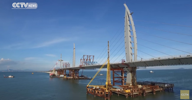 Video: China is about to complete the world's longest sea crossing bridge