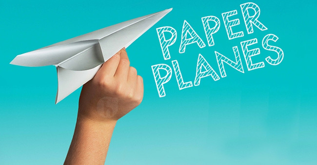 Video: 'flying' paper airplane is nearly 70m