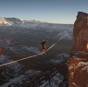 Video: Hold your breath to witness adventure at a height of nearly 2km