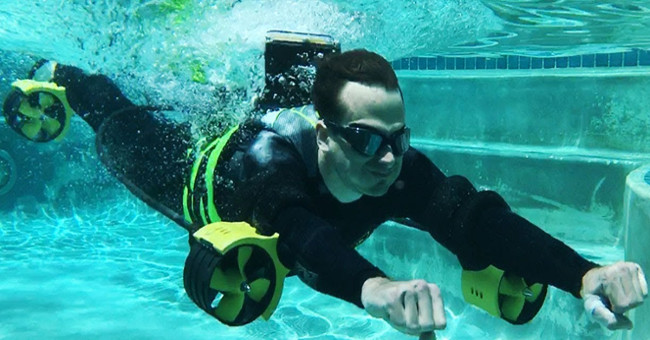 Video: Homemade equipment helps users swim faster than Michael Phelps