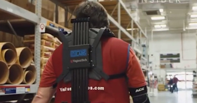 Video: Iron man armor helps workers save labor