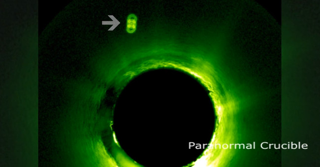 Video: Jupiter-sized UFO glides through the Sun.