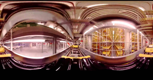 Video: Labyrinth transport luggage at the Dutch airport